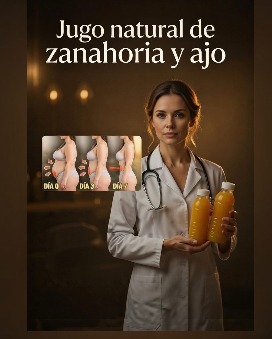 Jugo natural de zanahoria y ajo
