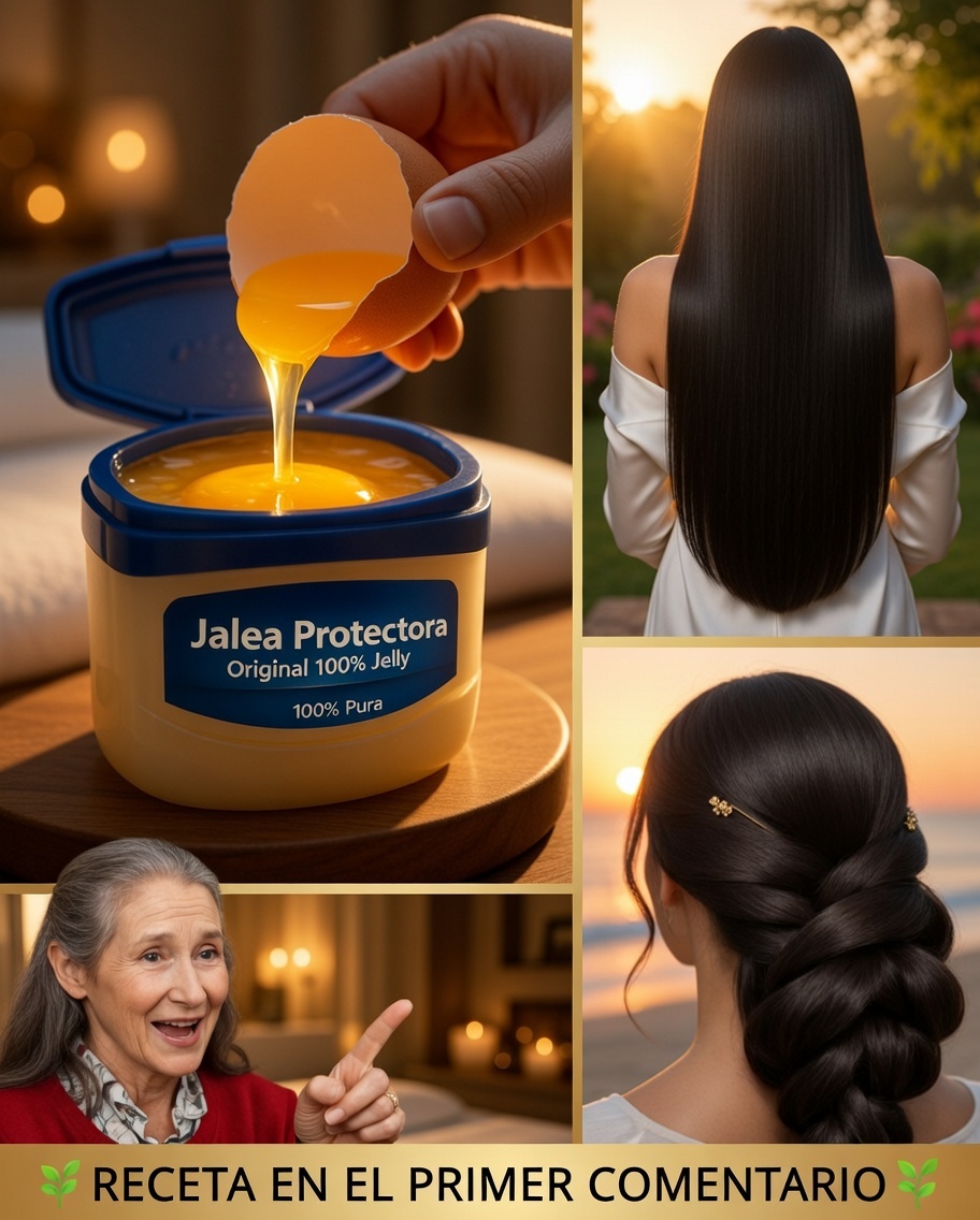 Cuidado del cabello con vaselina y huevo