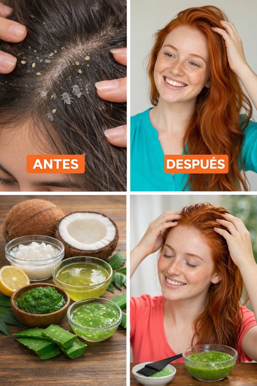 Proceso de tratamiento natural para el cabello