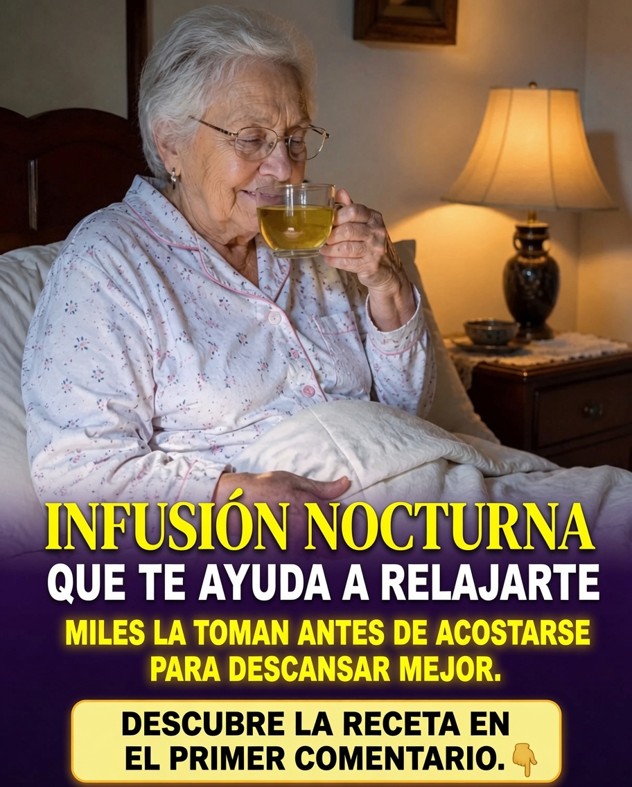 Persona mayor bebiendo infusión