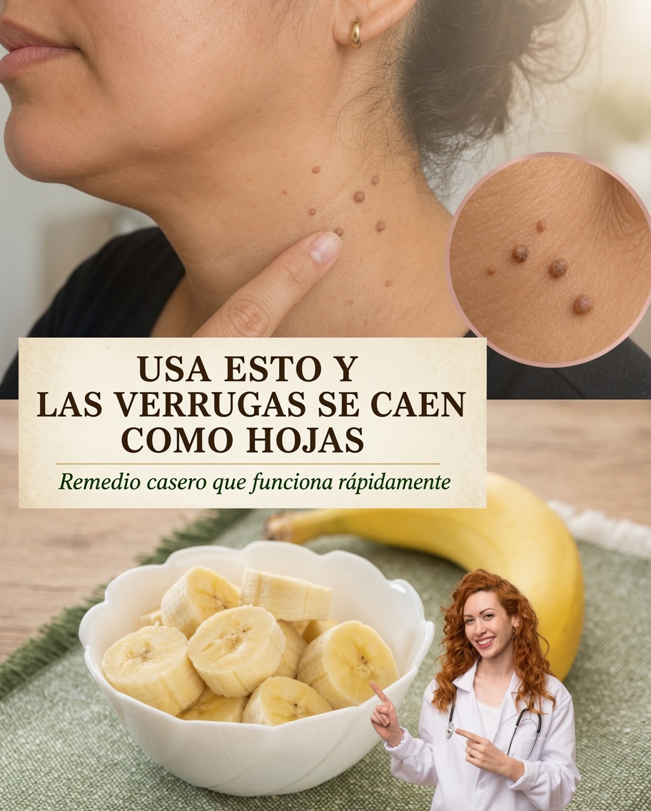 Remedio natural para verrugas con cáscara de plátano