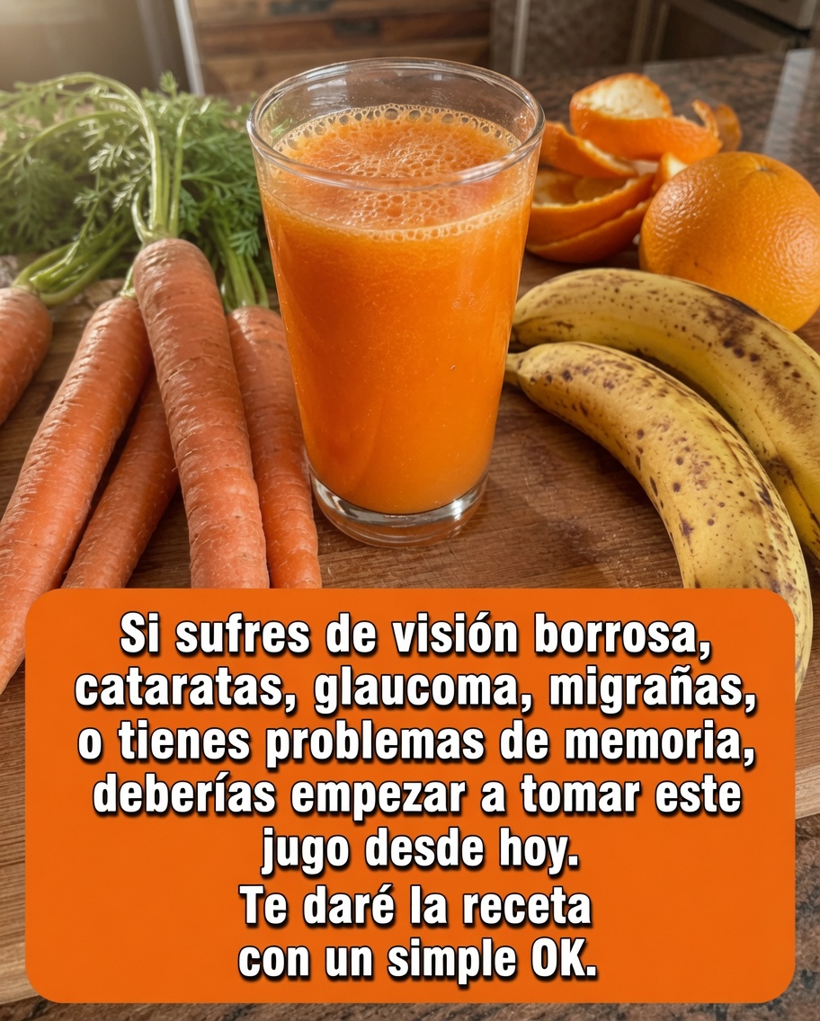 Jugo natural de zanahoria, naranja y espinacas