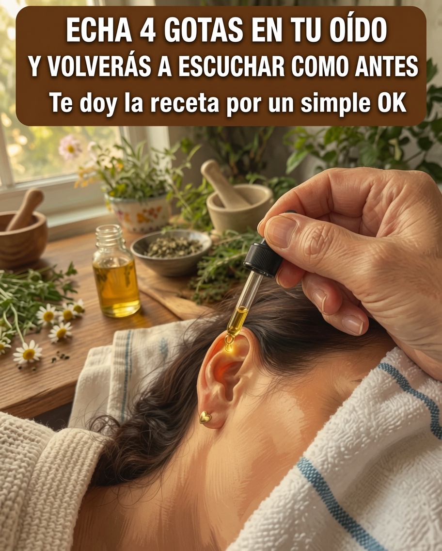 Preparación de un remedio natural para los oídos