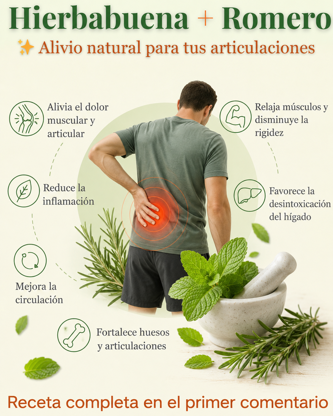 Hierbabuena y Romero para el Dolor Articular