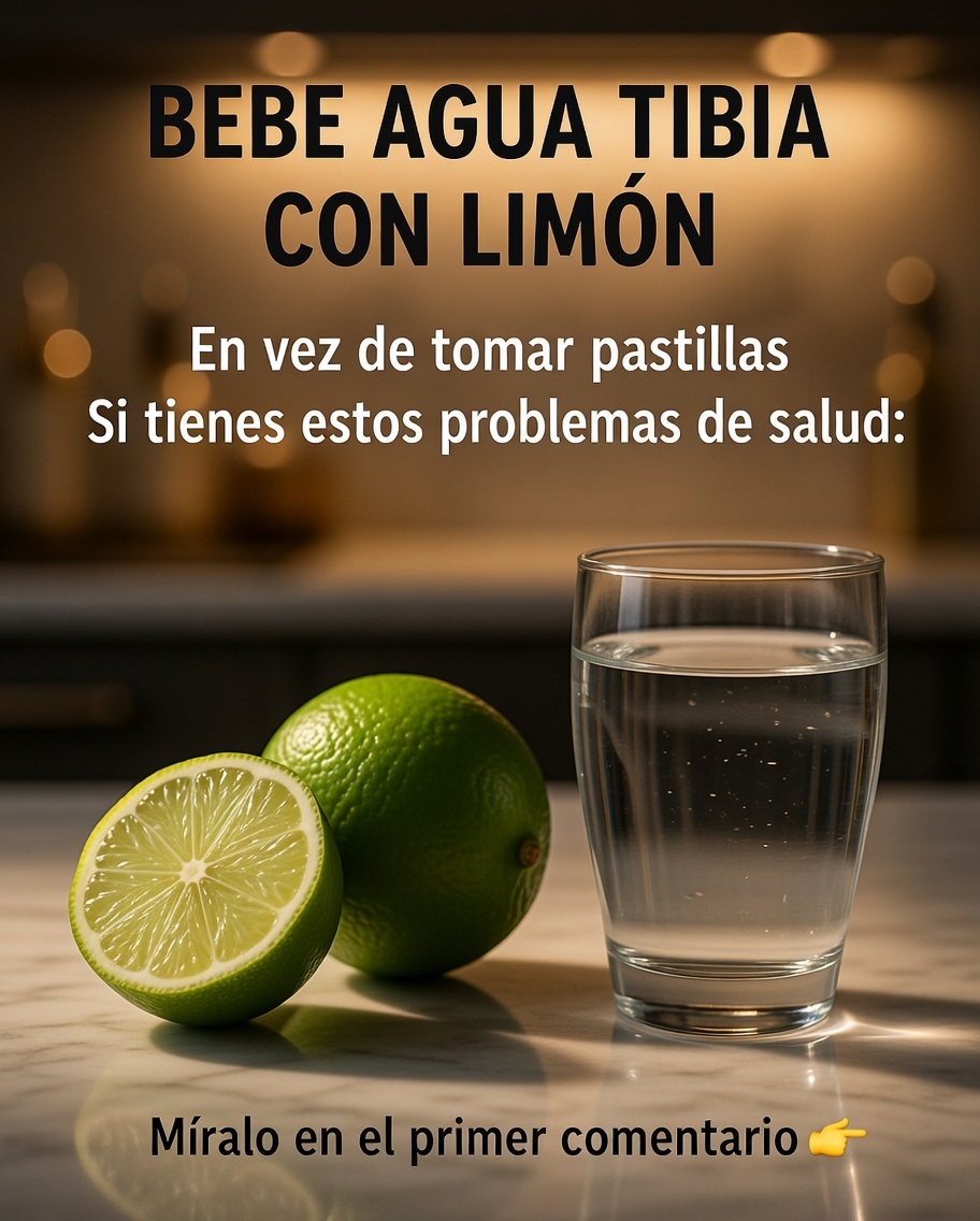 Agua tibia con limón