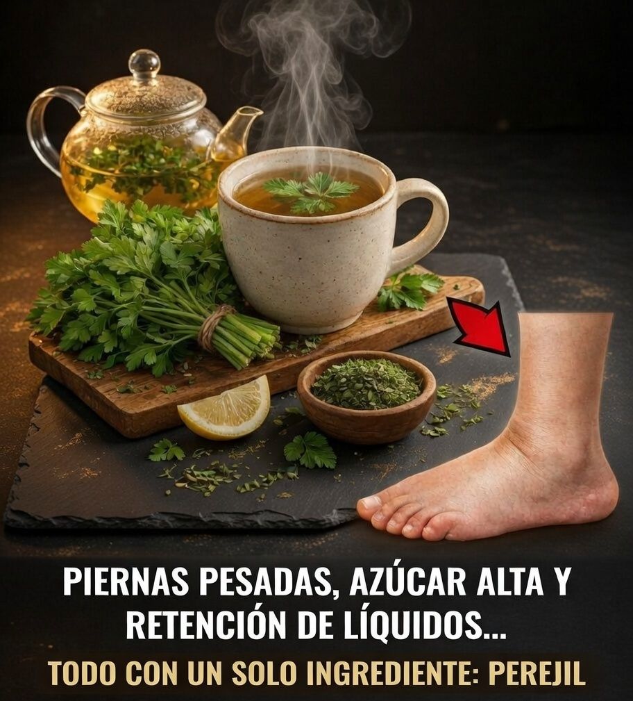 Infusión de té de perejil