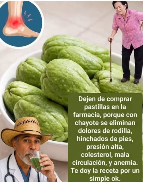 Chayote y sus beneficios para la salud