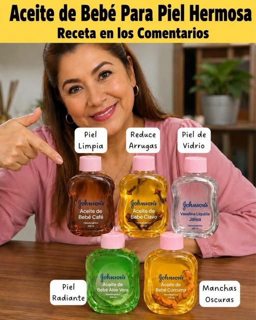 Frascos de aceite de bebé para tratamientos de belleza