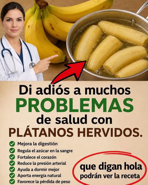 Beneficios de hervir plátanos