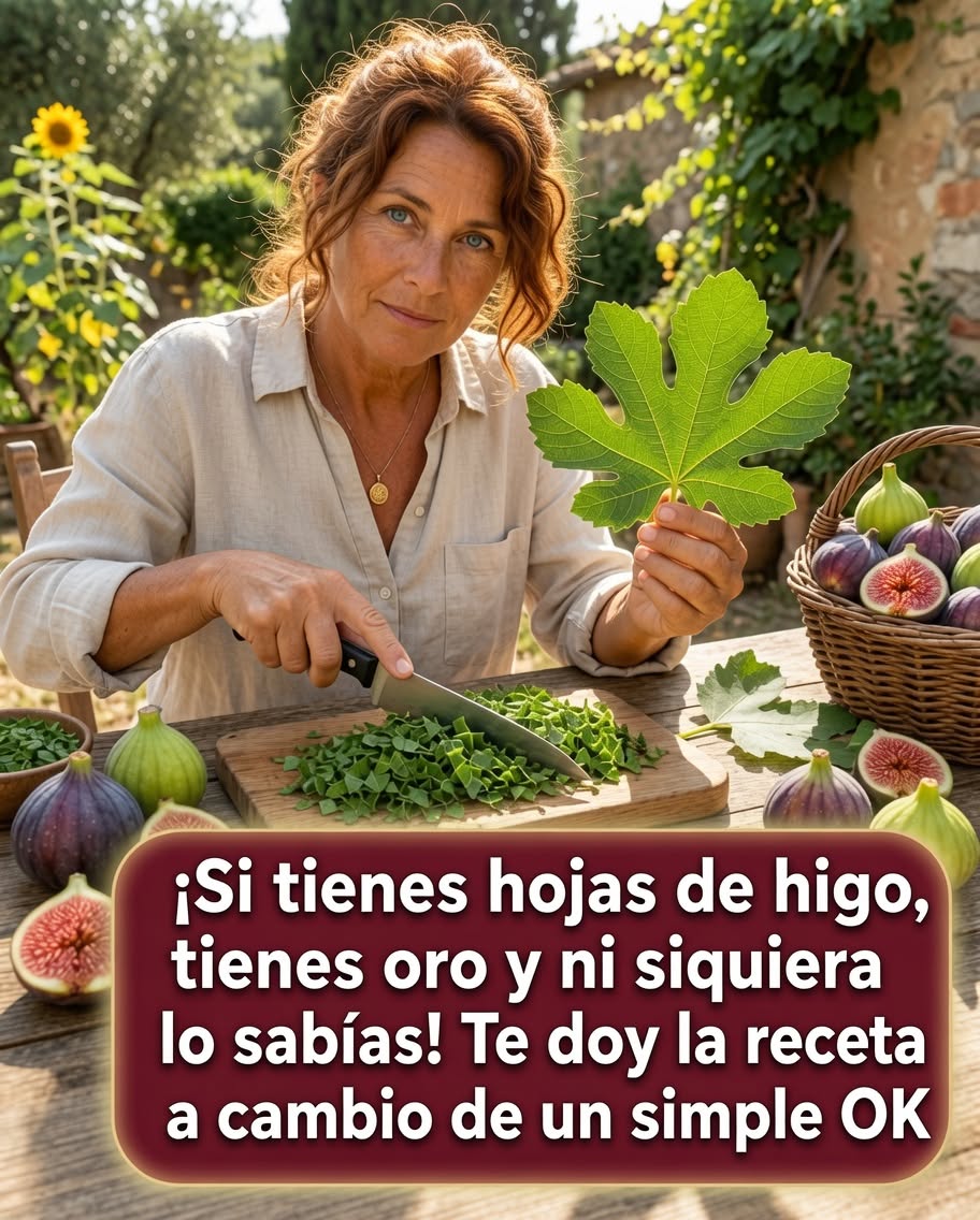 Hojas de higo y canasta