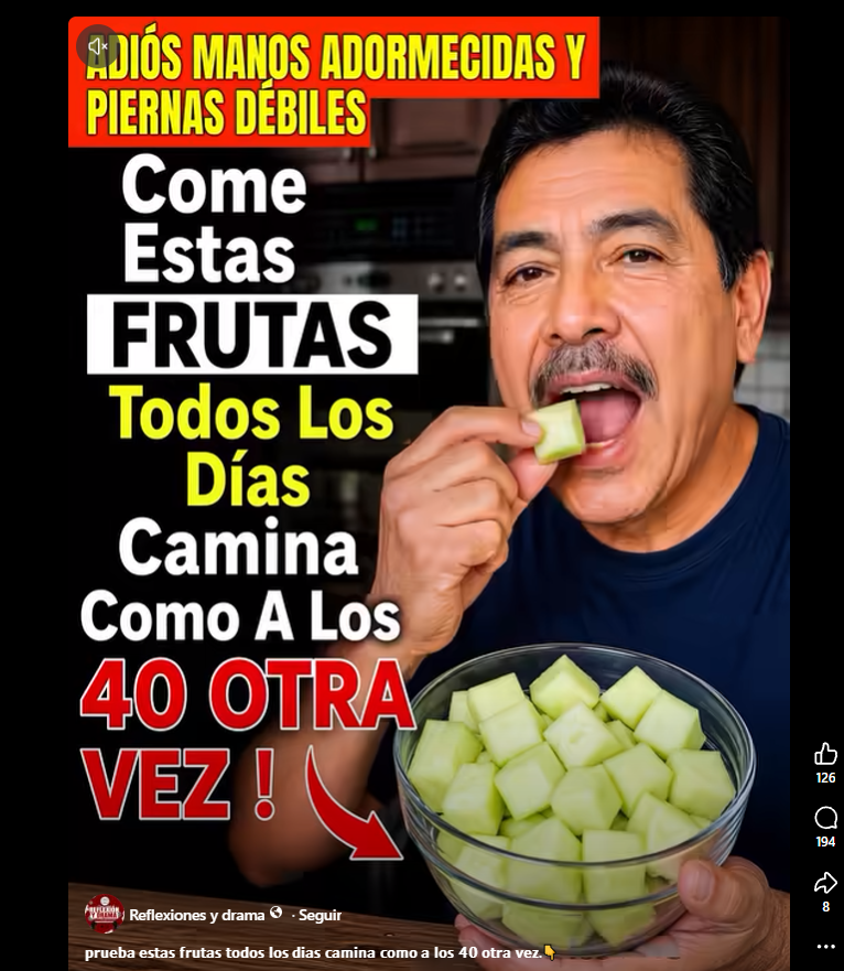 Frutas para la circulacion
