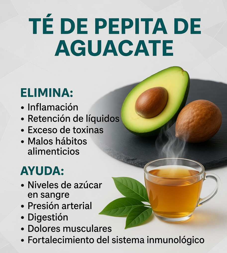 Té de pepita de aguacate