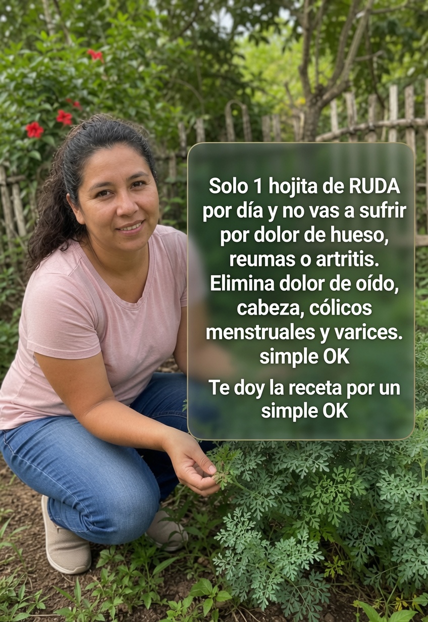 Hoja de Ruda en el Jardín